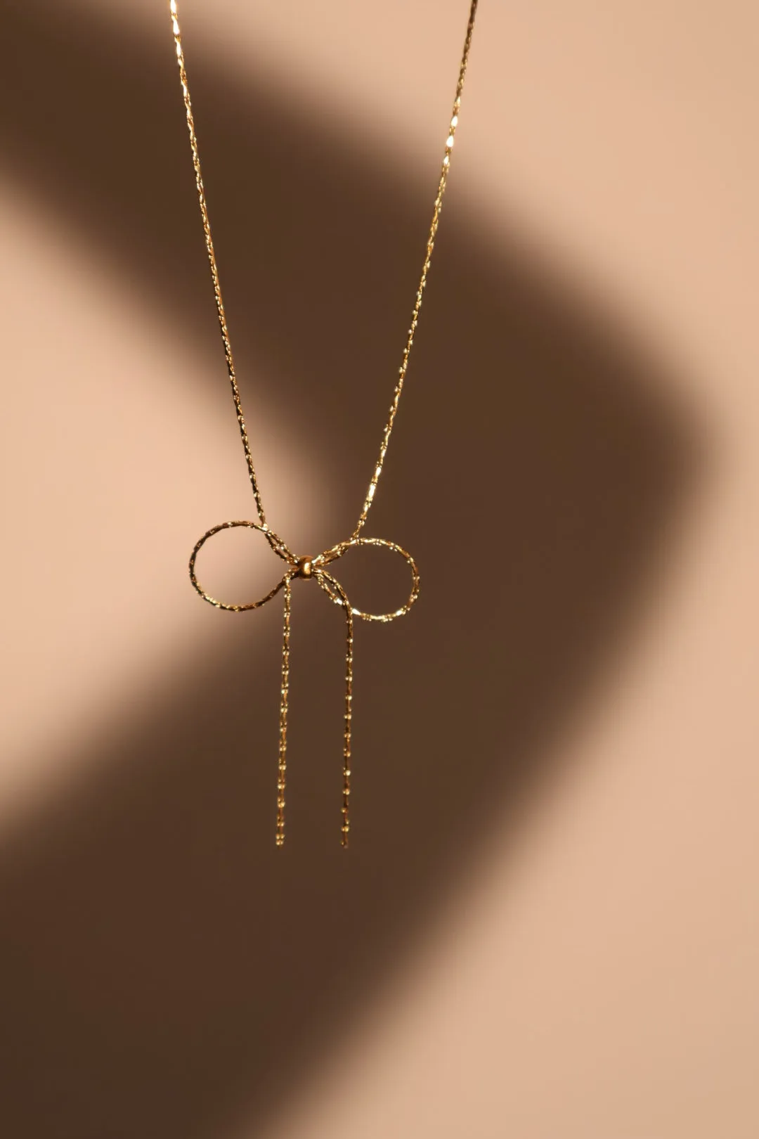 18K Gold Stainless Steel Coquette Necklace