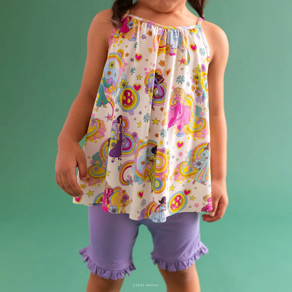 Groovy Barbie and Friends Sleeveless Top Ruffled Short Set