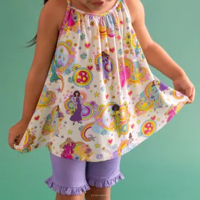 Groovy Barbie and Friends Sleeveless Top Ruffled Short Set