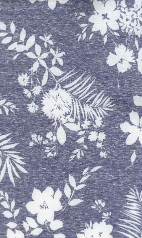 MONOTONE FLORAL SHADOW PRINTED ON POLY RICH FRENCH TERRY TRIBLEND NFF210207B-056