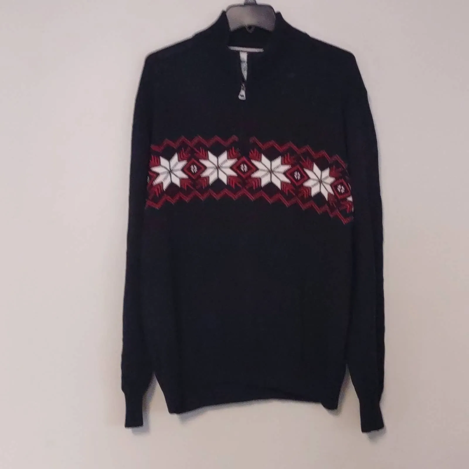 Weatherproof Vintage Snowflake Quarter Zip Sweater